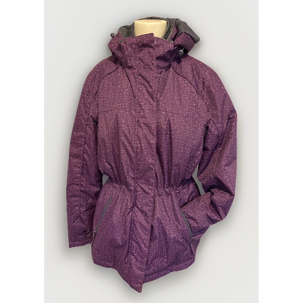 Below Zero By Rothschild 3 In 1  ski winter jacket  Purple Gray Size L Warm EUC